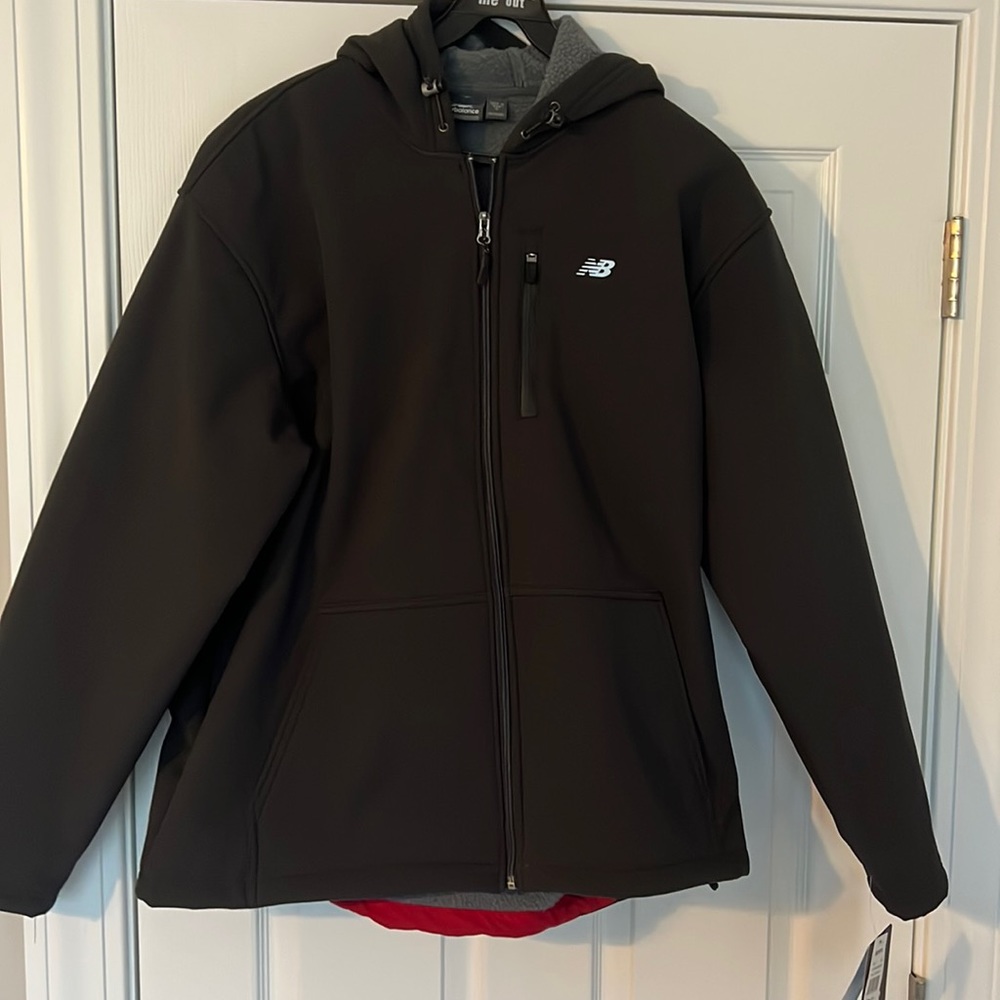 Men’s New Balance fleece-lined black jacket size XL new with tags